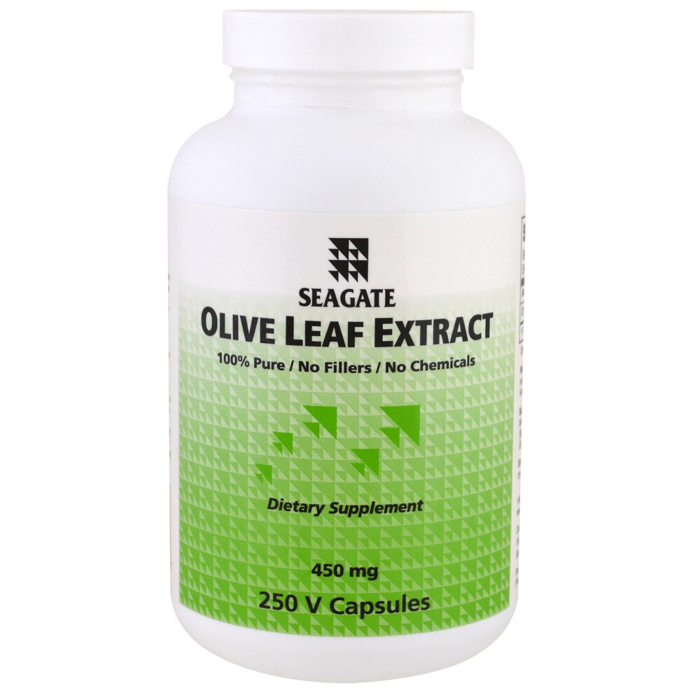 Seagate, Olive Leaf Extract, 450 mg, 250 V Capsules