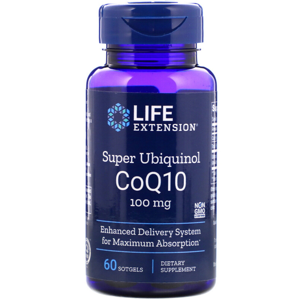 Life Extension , Super Ubiquinol Coq10, 100 Mg, 60 Softgels
