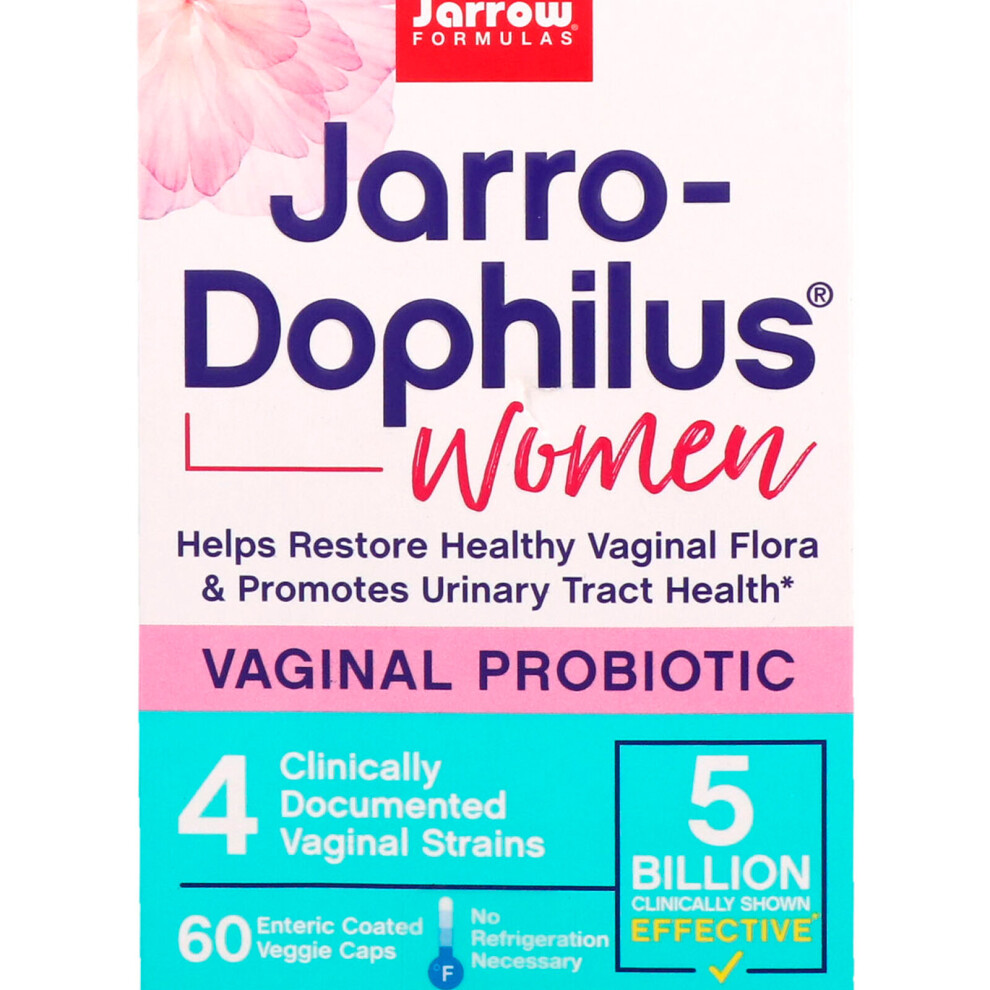 Jarrow Formulas , Jarro-Dophilus, Vaginal Probiotic, Women, 5 Billion, 60 Enteric Coated Veggie Caps