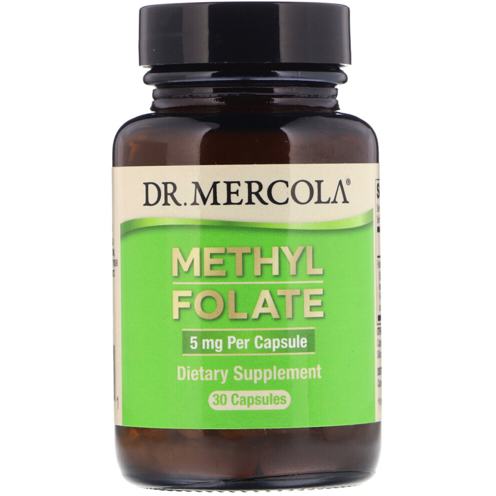 Dr. Mercola , Methyl Folate, 5 Mg, 30 Capsules 5Mg