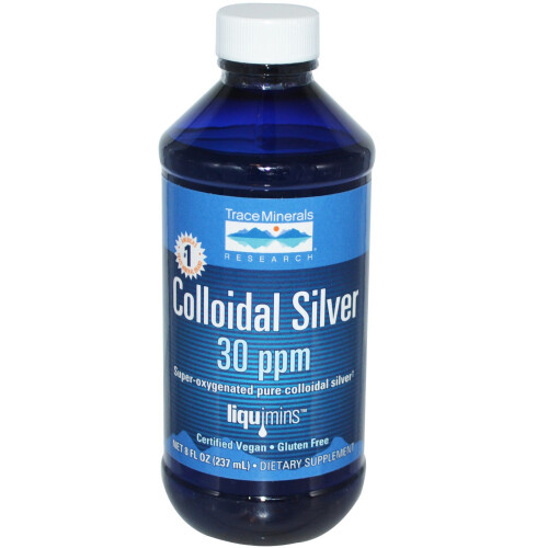 Trace Minerals Research, Colloidal Silver, 30 ppm, 8 fl oz (237 ml)