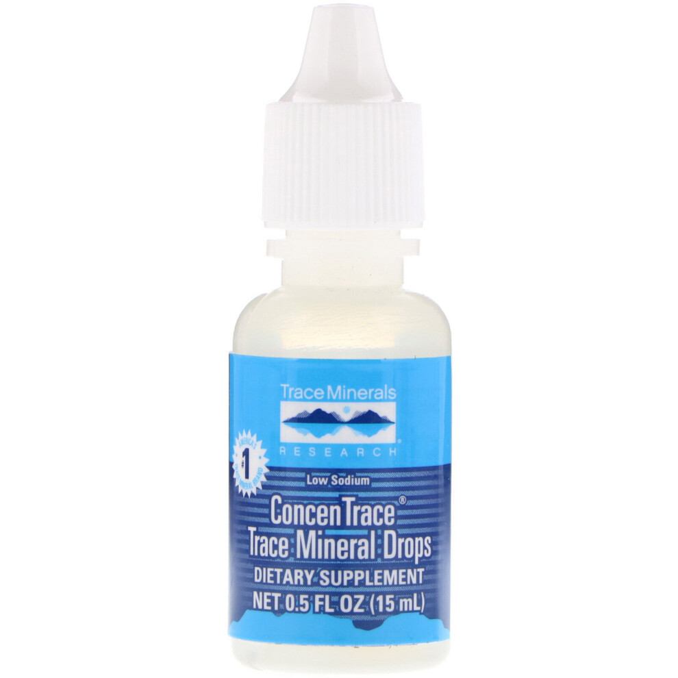 Trace Minerals Research , Concentrace, Trace Mineral Drops, 0.5 Fl Oz (15 Ml)
