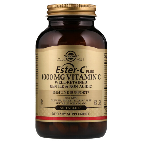 Solgar Solgar, Ester-C Plus, Vitamine C, 1 000 mg, 90 Comprimés