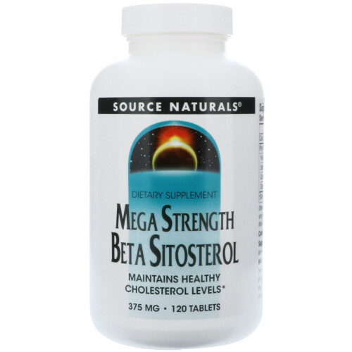 Source Naturals, Mega Strength Beta-Sitosterol, 375 mg, 120 Tabletten