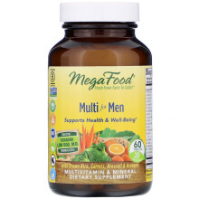 MegaFood, Multivitamines Avancées Pour Hommes, 60 Comprimés