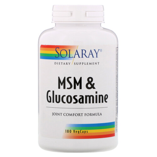 Solaray, MSM & Glucosamin, 180 VegCaps
