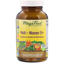 MegaFood, Multivitamines Avancées Pour Femmes 55+, 120 Comprimés