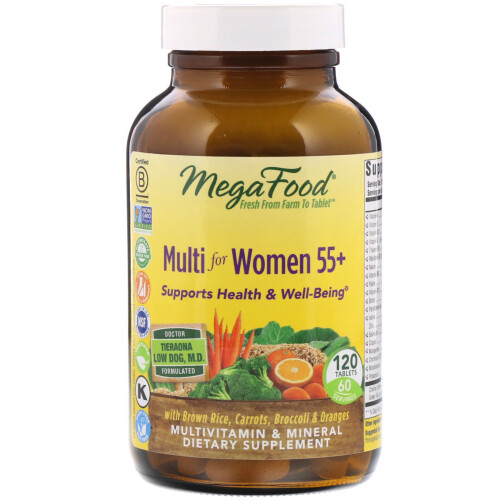 MegaFood, Frauen 55+, Advanced Multivitamin, 120 Tabletten