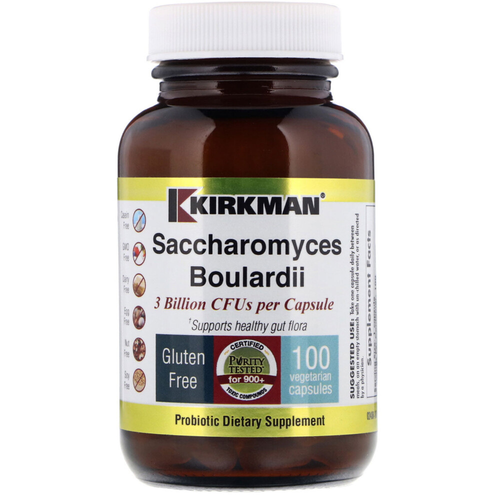 Kirkman Labs , Saccharomyces Boulardii, 3 Billions, 100 Vegetarian Capsules
