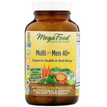 MegaFood, Multivitamines Avancées Pour Hommes 40+, 120 Comprimés