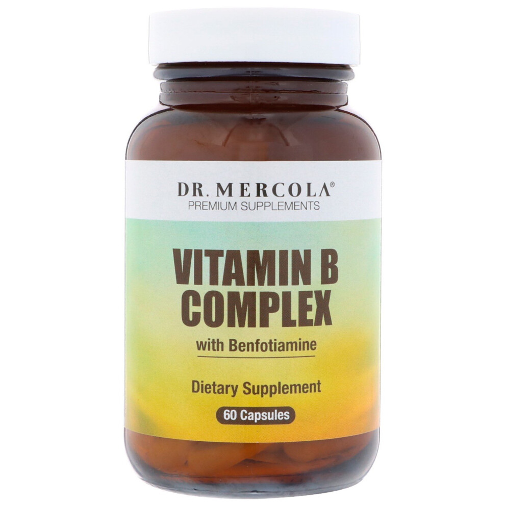 Dr. Mercola , Vitamin B Complex With Benfotiamine, 60 Capsules