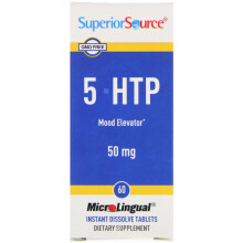 Superior Source, 5-HTP, 50 mg, 60 Mikro-Lingual Sofort-Schmelztabletten