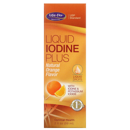 Life-flo, Iode Liquide Plus, Orange Naturel, 2 fl oz (59 ml)