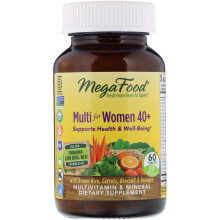 MegaFood, Multivitamine Avancée pour Femmes 40+, 60 Comprimés