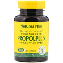 NaturesPlus, Propolplus, Propolis avec Pollen d'Abeille, 60 Gélules Molles