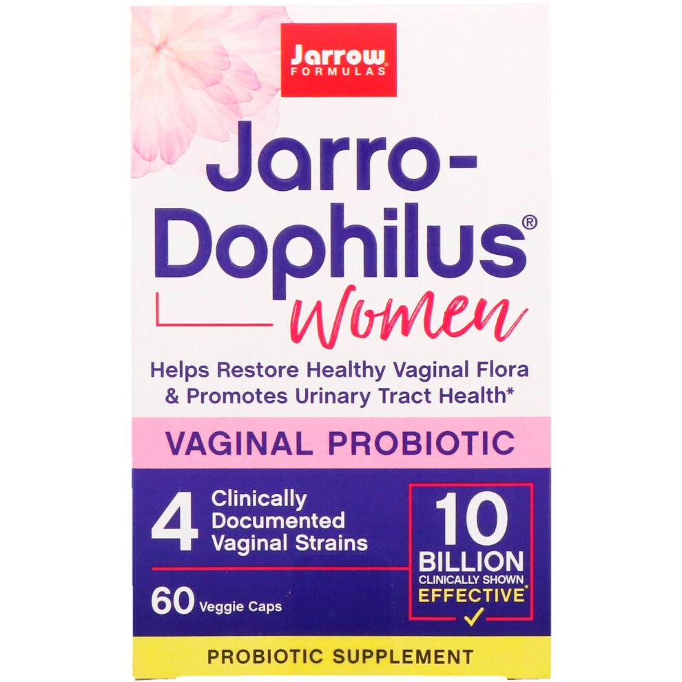 Jarrow Formulas , Jarro-Dophilus, Vaginal Probiotic, Women, 10 Billion, 60 Veggie Caps
