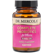 Dr. Mercola, Probiotiques Complets pour Femmes, 70 Milliards d'UFC, 30 Gélules