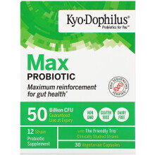 Kyolic, Kyo-Dophilus, Max Probiotique, 50 Milliards d'UFC, 30 Capsules Végétariennes