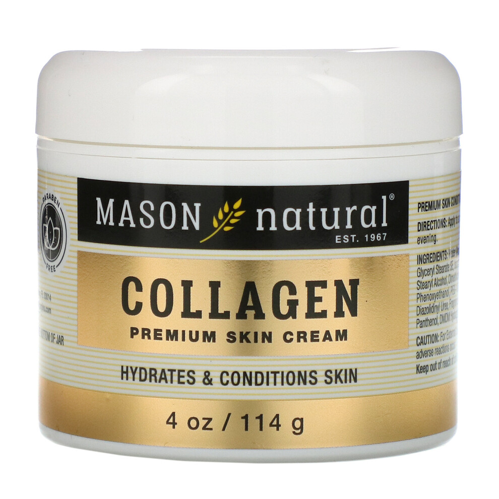 Mason Natural , Collagen Premium Skin Cream, Pear Scented, 4 Oz (114 G)