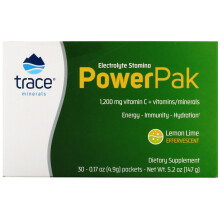 Trace Minerals Æ, Electrolyte Stamina PowerPak, Citron Vert, 30 Sachets, 0,17 oz (4,9 g) Chacun