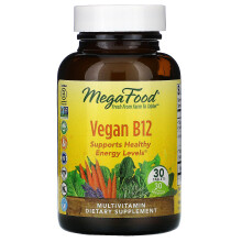 MegaFood, Vegan B12, 30 Tabletten