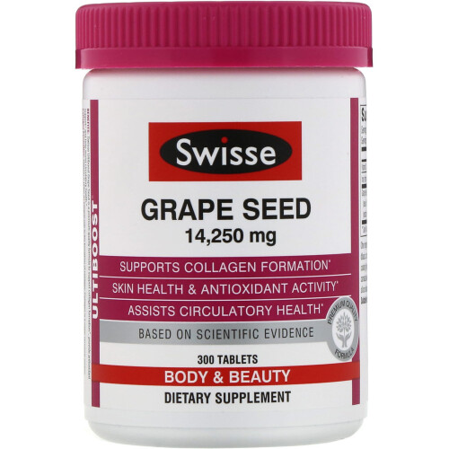 Swisse, Traubenkern, 14.250 mg, 300 Tabletten