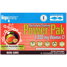 Trace Minerals Æ, Électrolytes Stamina PowerPak, Goyave Fruit de la Passion, 30 Sachets, 0,18 oz (5 g) Chacun