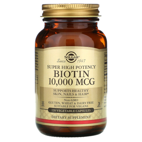 Solgar Biotina 10000 mcg 120 Cápsulas Vegetais Solgar