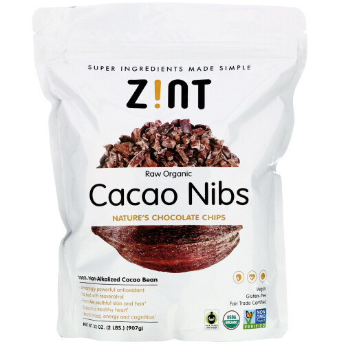 Zint, Rohe Bio-Kakaonibs, 32 Unzen (907 g)