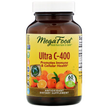 MegaFood, Ultra C, 400 mg, 60 Tabletten