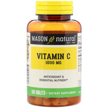 Mason Natural, Vitamine C, 1 000 mg, 100 Comprimés