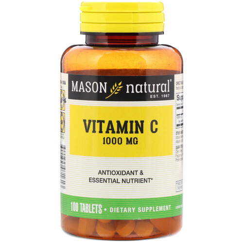 Mason Natural, Vitamine C, 1 000 mg, 100 Comprimés