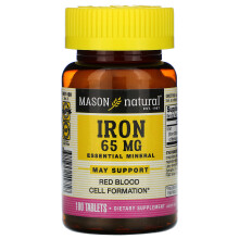 Mason Natural, Iron, 65 mg, 100 Tablets