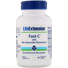 Life Extension, Fast-C und Bio-Quercetin Phytosom, 60 vegetarische Tabletten