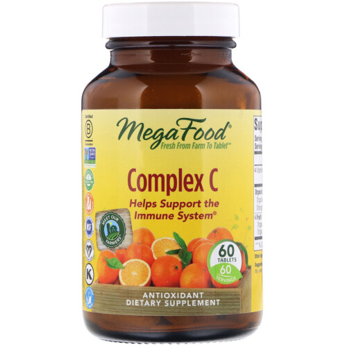 MegaFood, Komplex C, 60 Tabletten