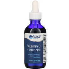 Trace Minerals Æ, Vitamin C + Ionisches Zink, 2 fl oz (59 ml)