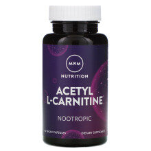 MRM Nutrition, Acétyl L-Carnitine, 60 Capsules Végétaliennes
