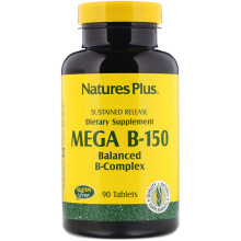 NaturesPlus, Verzögerte Freisetzung Mega B-150, 90 Tabletten
