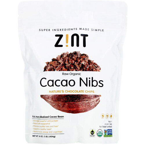 Zint, Roh Bio-Kakaonibs, 16 oz (454 g)