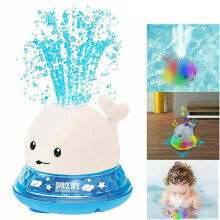LED Induction Whale Bath Toy - 2-in-1 Sprays Water & Lights, Rotates & Floats, Battery-Powered Bathtub Toy for Toddlers