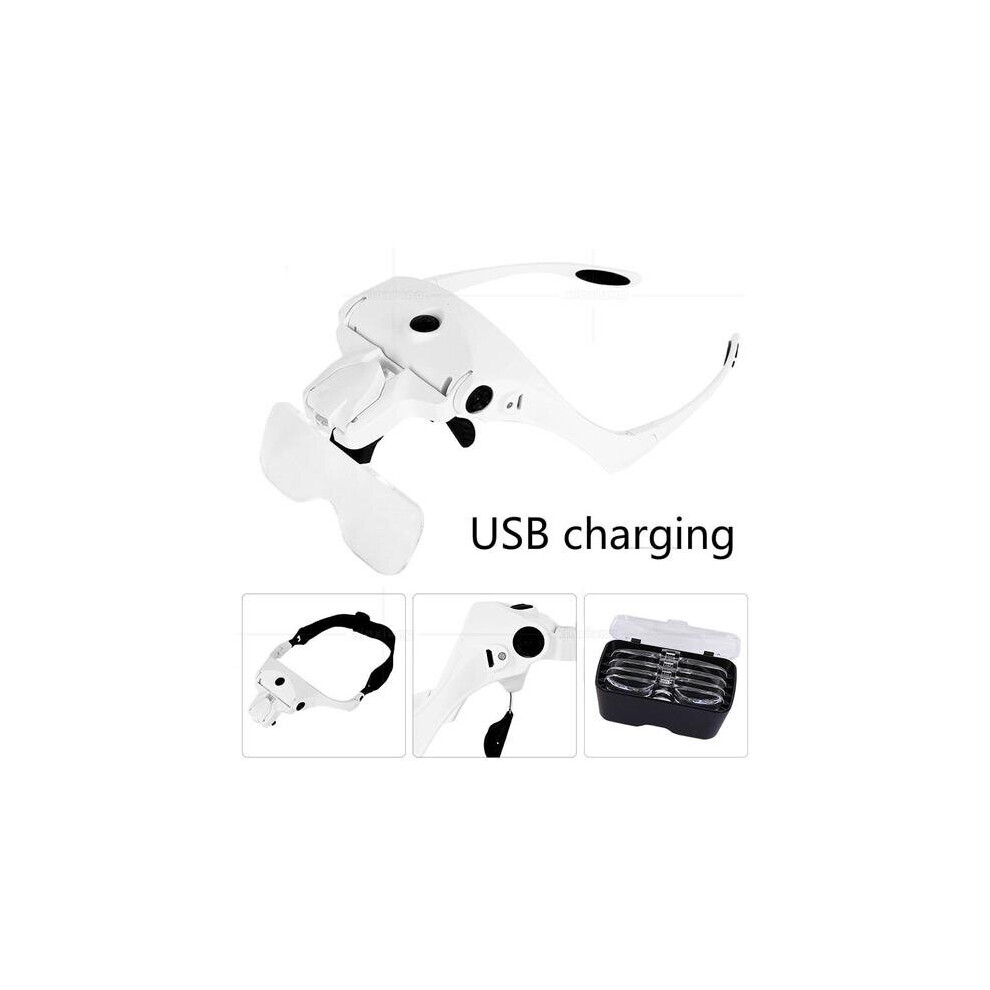 Magnifying Glass Rechargeable LED Lamp Glass Multi Functional Glass