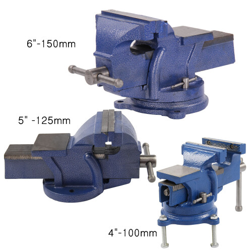 5" 125mm Work Bench Vice Vise Workshop Clamp Engineer Jaw Swivel Base 2