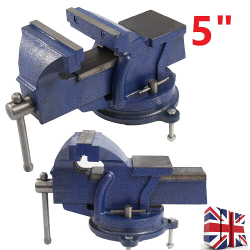 5" 125mm Work Bench Vice Vise Workshop Clamp Engineer Jaw Swivel Base 1