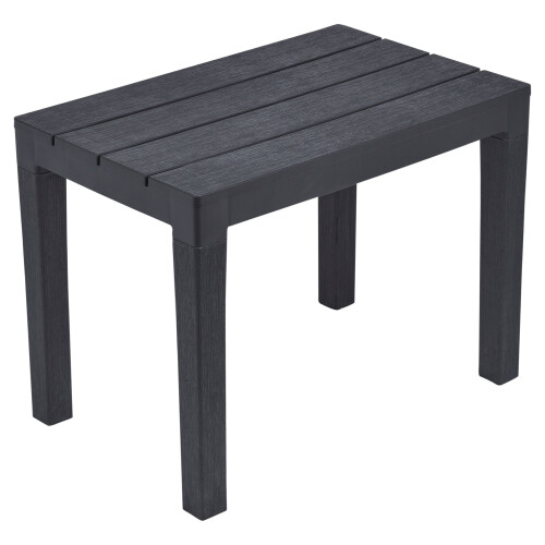 URBN Living Black Plastic Garden Bench Side Coffee Table 1