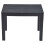 URBN Living Black Plastic Garden Bench Side Coffee Table 3