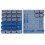 URBN Living 44-Piece Wall Mounted Tools, Screws & Bits Storage Organizer - 4 Large, 8 Medium, 16 Small Bins, 2 Back Panels, 10 Hooks 2