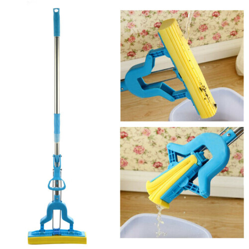 Heavy Duty Sponge Mop Super Absorbent Cleaning Floor Telescopic Handle 1