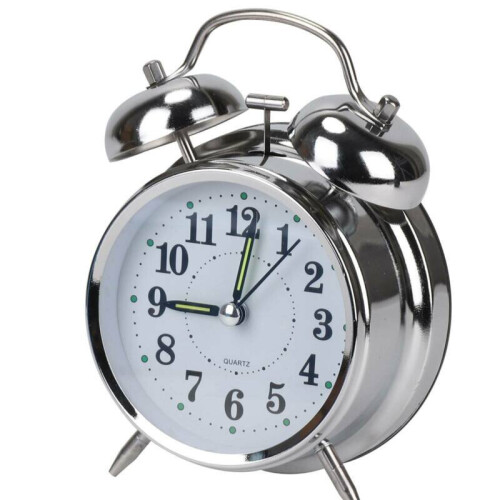 Retro Loud Double Bell Mechanical Key Wound Alarm Clock Kid Gift 2