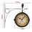 Garden Paddington Station Wall Clock Double Sided Outside Bracket 3
