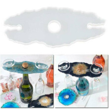Silicone Red Wine Glass Holder Resin Casting Mold Cup Coaster Epoxy Mould DIY